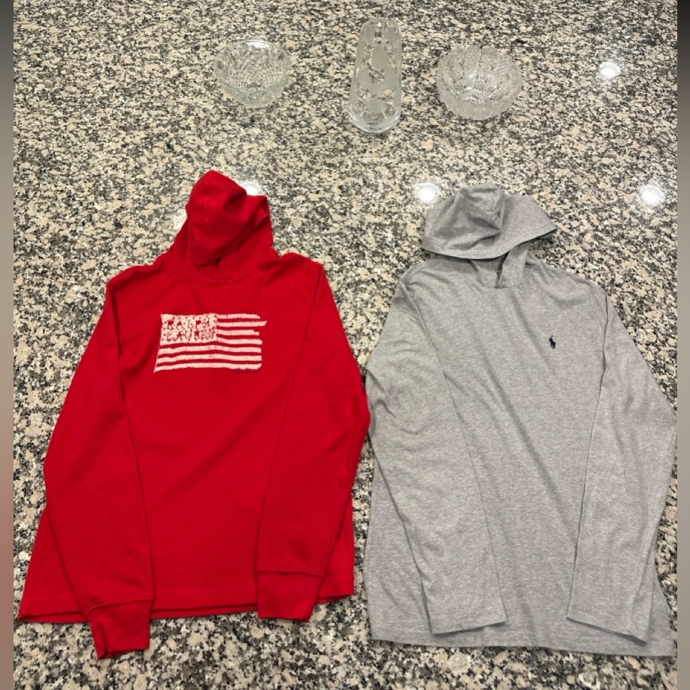 (2) Boys POLO RALPH LAUREN Hoodies -- SIZE XL (18-20) -- Excellent Condition!